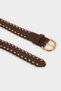 Women's Oval Buckle Faux Leather Casual Belt G7892Axns - 4