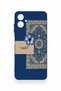 Samsung A06 Compatible Blue Ethnic Carpet Patterned Silicone Case - 3