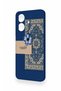 Realme Note 60 Compatible Blue Ethnic Carpet Pattern Silicone Case - 2