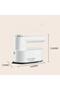 Mini Portable Wireless Ultrasonic Steam Iron with Rechargeable Battery for Travel & Home Use - 3