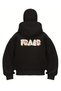 Peace Printed Snow Masked Ninja Unisex Sweatshirt Cardigan