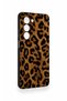 Oppo A5 5g Compatible Dark Leopard Leather Pattern Silicone Case - 3