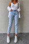 Julia Milano New Season Ice Snow Blue Snow Washed Daily Wear High Waist Mom Jeans (2026)
