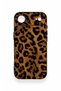 iPhone 17 Air Compatible Dark Leopard Leather Pattern Silicone Case - 4