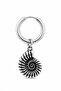 Unisex Silver Color Surgical Steel Dangle Sea Shell Figured Hoop Earring 1 Piece