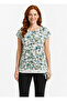 Women's Floral Patterned Short Sleeve T-Shirt