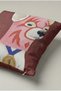 Brown and Pink Cartoon Dog Patterned Cushion Cover 154 – Rosy Cartoon Dog Design, 40 X 40 Cm. - 3
