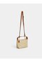 Beige Straw Knitted Girl's Shoulder Bag - 2