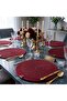 6 Li American Service Runner-Jute Supla Set of 6 American Servies - Luxury American Service - Stitched, Non-Removable - 2