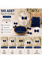 100 Pieces of Handmade Grosgrain Bows - 3