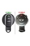 Mini Cooper Countryman Compatible Remote Key Case Cover Auto Keychain 3 Keys White Gold - 4