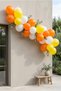 Set of 20 Orange Yellow White Balloons 11 Inch Birthday Party Decoration Balloon - 2