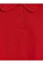 Lcw kids red polo collar girl thick sweatshirt - 2