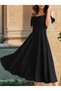 Women's strapless, off-the-shoulder, heart-neckline, long, imported crepe dress - 3