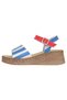 Women's Vegan Leather Multi-Colored Thick Sole Sandals - Mon Amor Design - 3