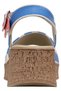 Women's Vegan Leather Multi-Colored Thick Sole Sandals - Mon Amor Design - 5
