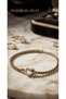 Gold Color Albanian Chain Heart Figure Steel Bracelet