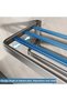 Foldable Bath Towel Holder with Hooks, Wall Mount - 6