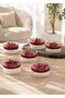 Prs Large Size Rayan Sultan (Sakura) 6-Piece Glass Snack Bowl Presentation Magnolia-Magnolia Bowl - 3