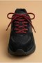 Red and Black Patterned Knitted Shoelaces - 2
