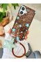 iPhone 17 Compatible Shine Blue Star Flexible Silicone Case with Charm Design and Toy - 3