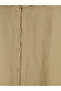 Lcw Everyday Brown Oversize 100% Linen Women's Shirt Tunic - 3