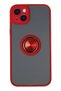 Aconcept iPhone 14 Case Montreal Ringed Silicone Cover (210811) - Red