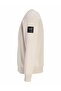 Beige Pullover Round Neck Sweatshirt - 3