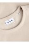 Beige Pullover Round Neck Sweatshirt - 5