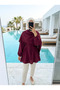 Women's Hijab Tunic with Cape Detail and Tieable Waist - 2