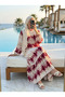 Women's Viscose Batik Patterned Hijab Dress - 2