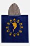 Frozen Kids Hooded Poncho Bath Towel, Blue - 3