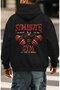 Symbiote Fitness Bodybuilding Gym Athlete Back Printed Unisex Oversize Combed Cotton Hoodie