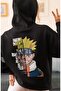 Naruto Uzumaki Anime Back Printed Unisex Oversize Combed Cotton Hoodie - 3