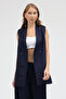 Modern Fit Linen Striped Casual Vest with Double Breasted Closure # Yl26011 - 3
