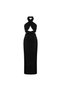 Cross-Neck Knitwear Dress with Front Tie - 5