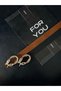 Gold Snake-Buckle Women's Trousers Belt, Jacket Belt, Dress Belt, Shirt Belt - 4