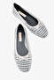 Noysa Women's Knitted Ballerinas - Silver - 3