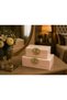 Gold Handle, Velvet Inside, Lacquered Outside, Glass, Set of Two Decorative Boxes, Jewelry Chest, Makeup Box 24X10 - 19X8 cm