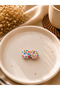 Handmade Murano Pink Donut Sweet Glass Beads (2 Pieces) - 2