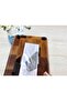 Natural Acacia Wood Wire-Cut Cheese Cutting Board and Presentation Plate (24X15 cm) - 5