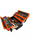 85-Piece Mechanics Tool Kit with 5-Tray Folding Cantilever Toolbox, Steel and ABS Briefcase Case, Sockets, Ratchet, Wrenches, Screwdrivers, Pliers and Accessories for Home, Garage and Workshop Repairs
