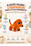 Orbys Dachshund Plush Toy, Soft Orange Stuffed Dog with Long Body, Floppy Ears, Blue Eyes, Compact 20 x 13 x 13 cm, for Cuddles, Imaginative Play, Display and Gifting, 0+ Months - 5