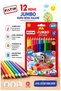 12 Jumbo Dry Crayons 1 Pack Fatih Thick 12 Colors Jumbo Dry Crayons Full Size Colored Pencils Carton