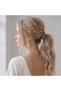 Set of 16 Gold Wire Pearl Hair Pins, 4 Different Sizes Bridal and Bun Hair Clips - 3