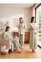 New Season Green 100% Cotton Short Sleeve Maternity and Nursing Nightgown Pajama Set with Features of Maternity and Nursing - 5