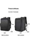 Expandable Travel Backpack Convertible Hand Carry bag with USB charging port with TSA friendly Opening laptop Bag for Unisex B00227L Dark Grey - 8