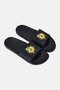 Men Boston Celtics Gold Slip On Slides, Black - 2