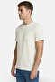 Men Crew Neck Short Sleeve Plain T-Shirt, Off White - 3