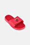 Kids Boy Miami Heat Primary Logo Slip On Slides, Red